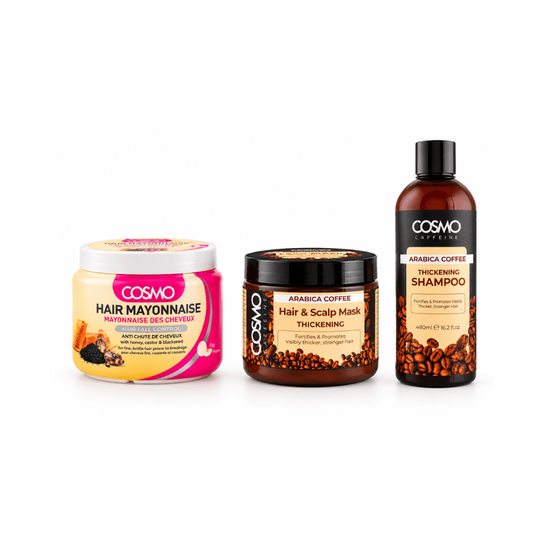 Cosmo - Pack Caffeine Routine Cheveux Forts
