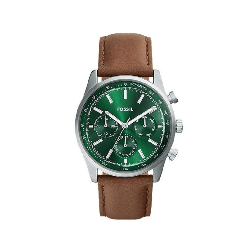 Fossil - Montre Sullivan Multifonction Homme Cuir Marron Litehide™ BQ2858