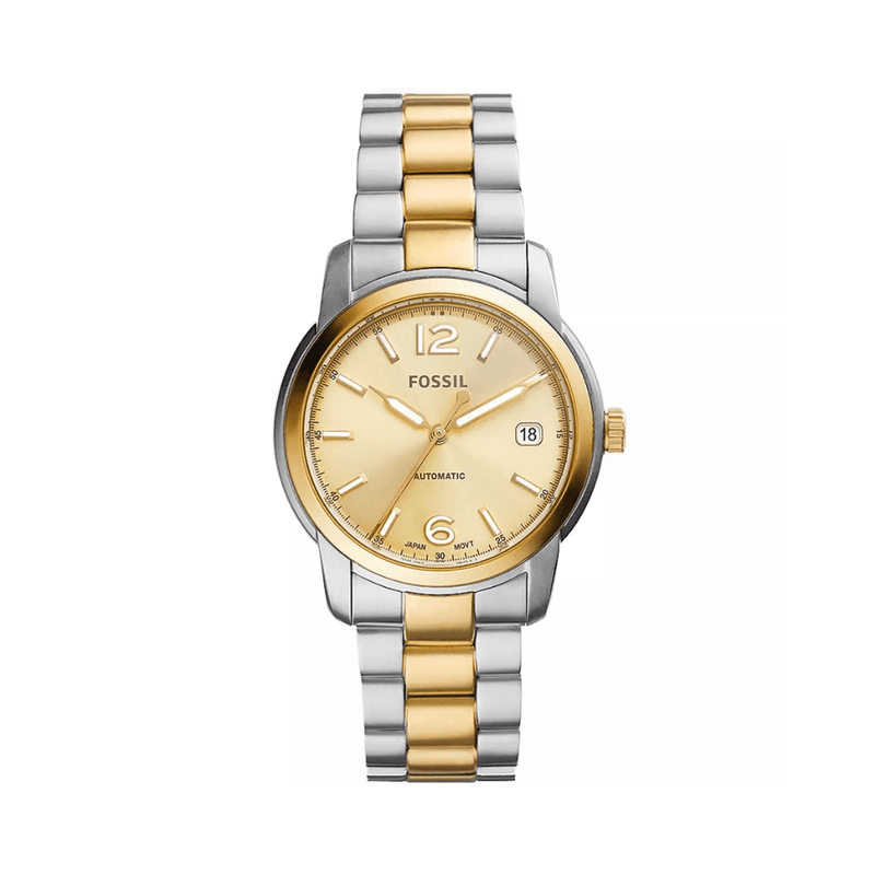 Fossil - Montre Automatique Heritage Femme En Acier Et Pvd Argenté Et Doré ME3228 1