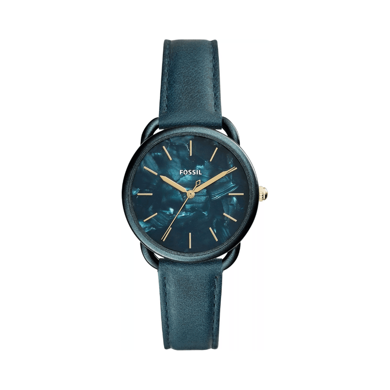 Fossil - Montre Femme Tailor En Cuir Vert Sarcelle ES4423 1