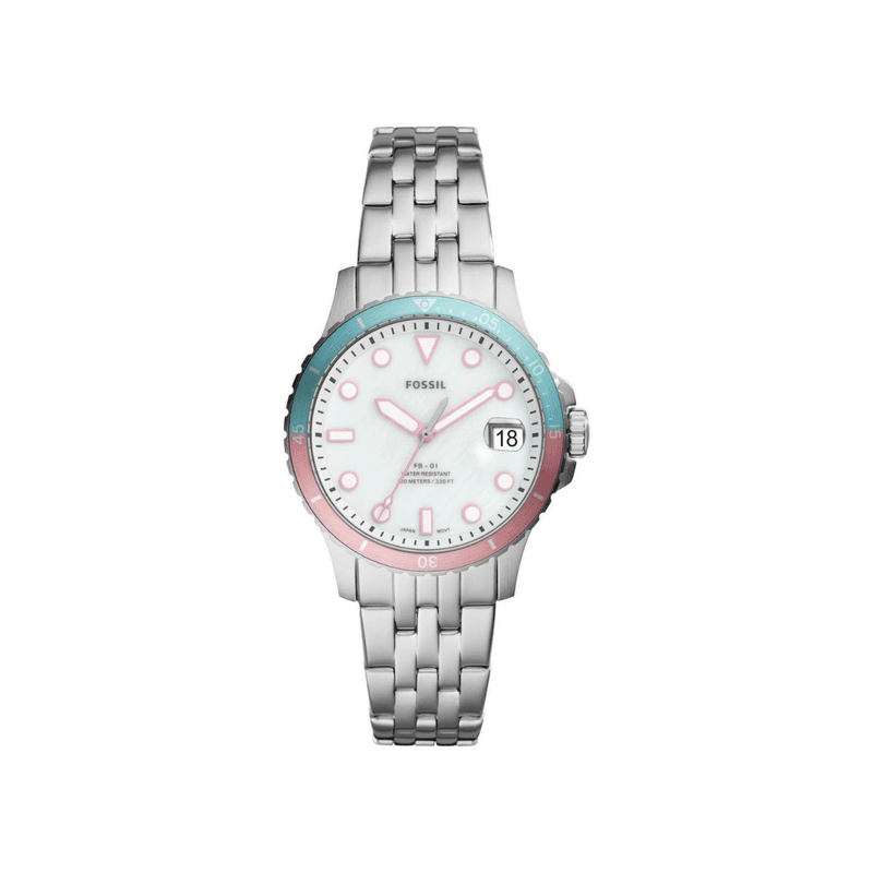 Fossil - Montre Femme Dive En Acier Argenté ES4741