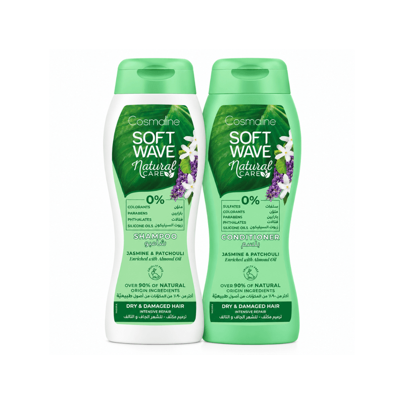 Cosmaline - Pack Soft Wave Natural Care Cheveux Secs Et Abîmés À L'Huile D'Amande