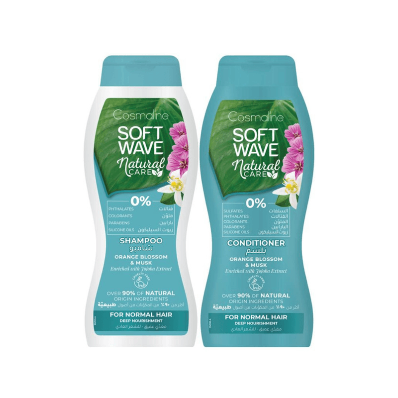 Cosmaline - Pack Soft Wave Natural Care Cheveux Normaux À L'Huile De Jojoba