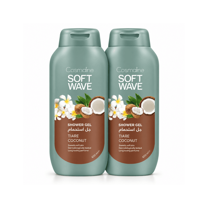 Cosmaline - Pack Soft Wave Gel Douche Fleur De Tiaré & Noix De Coco - 650 Ml × 2