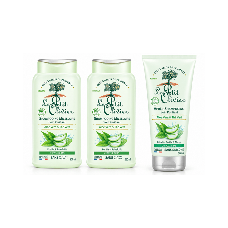Le Petit Olivier - Pack Soin Purifiant Cheveux Normaux À Gras