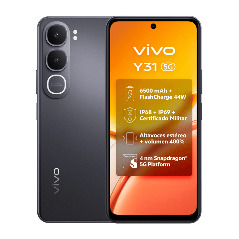 VIVO - Smartphone VIVO Y31 5G 8Go + 8Go Extensible 256Go - Noir 1