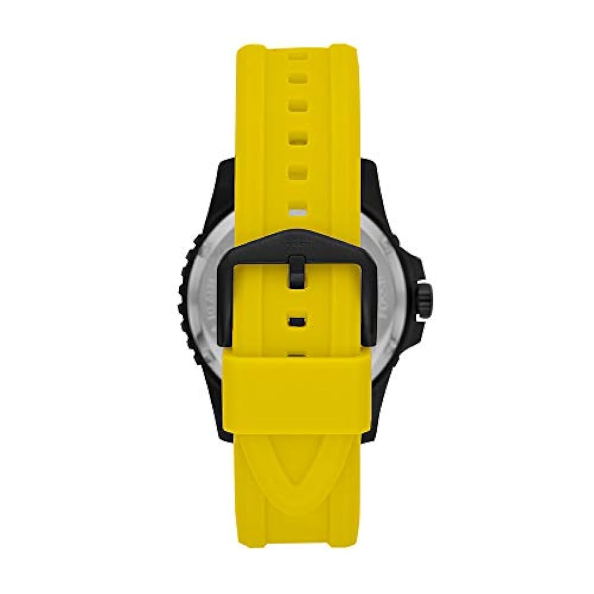 Fossil - Montre Homme Analogique Silicone Jaune FS5684 3