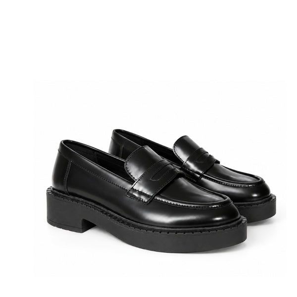 Seaside - Mocassin Cuir Noir Monblook H26-404 - Noir 2