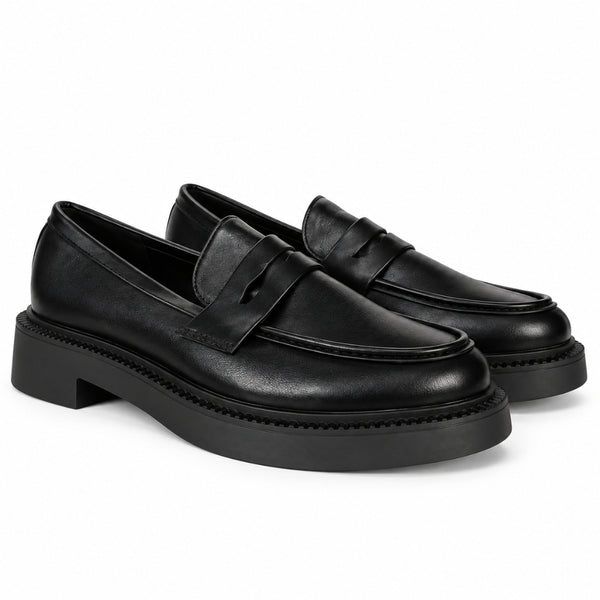 Seaside - Mocassin Plat H26-F2872 - Noir 2