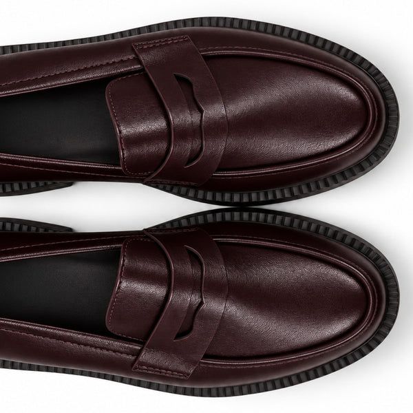 Seaside - Mocassin Plat H26-F2872 - Burgundy 3