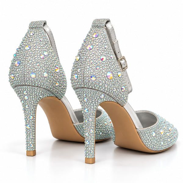 Seaside - Babies de Soirée à Talon H26-F311 - ARGENT 4