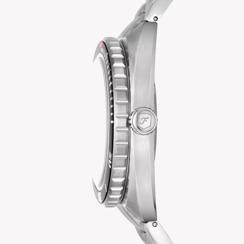 Fossil - Montre Homme Acier Inoxydable Argenté Cadran Blanc FS6063 2