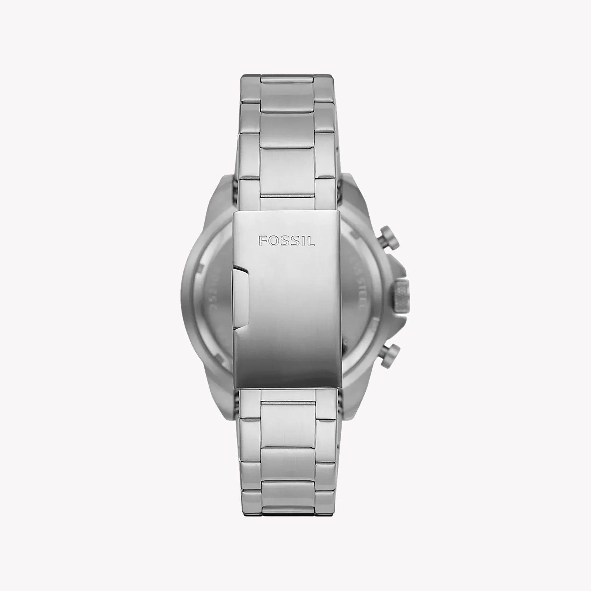 Fossil - Montre Homme En Acier Inoxydable Argenté Cadran Marron FS5878 3