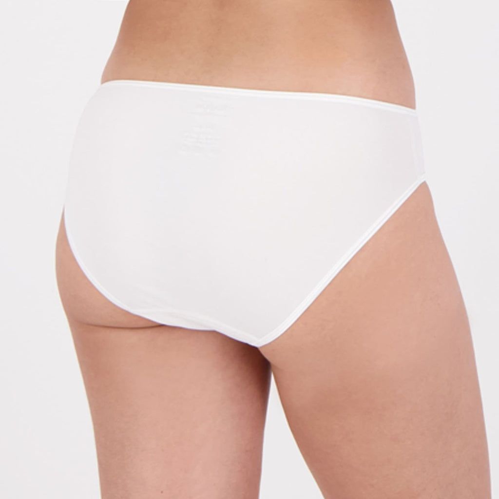 Kontakt - Slip taille basse femme en microfibre extensible - Blanc 2