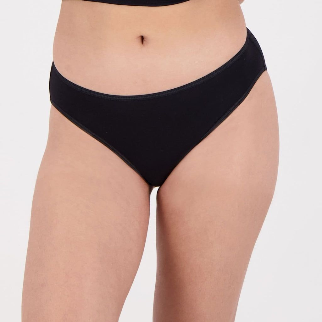 Kontakt - Slip taille basse femme en microfibre extensible - Noir 2