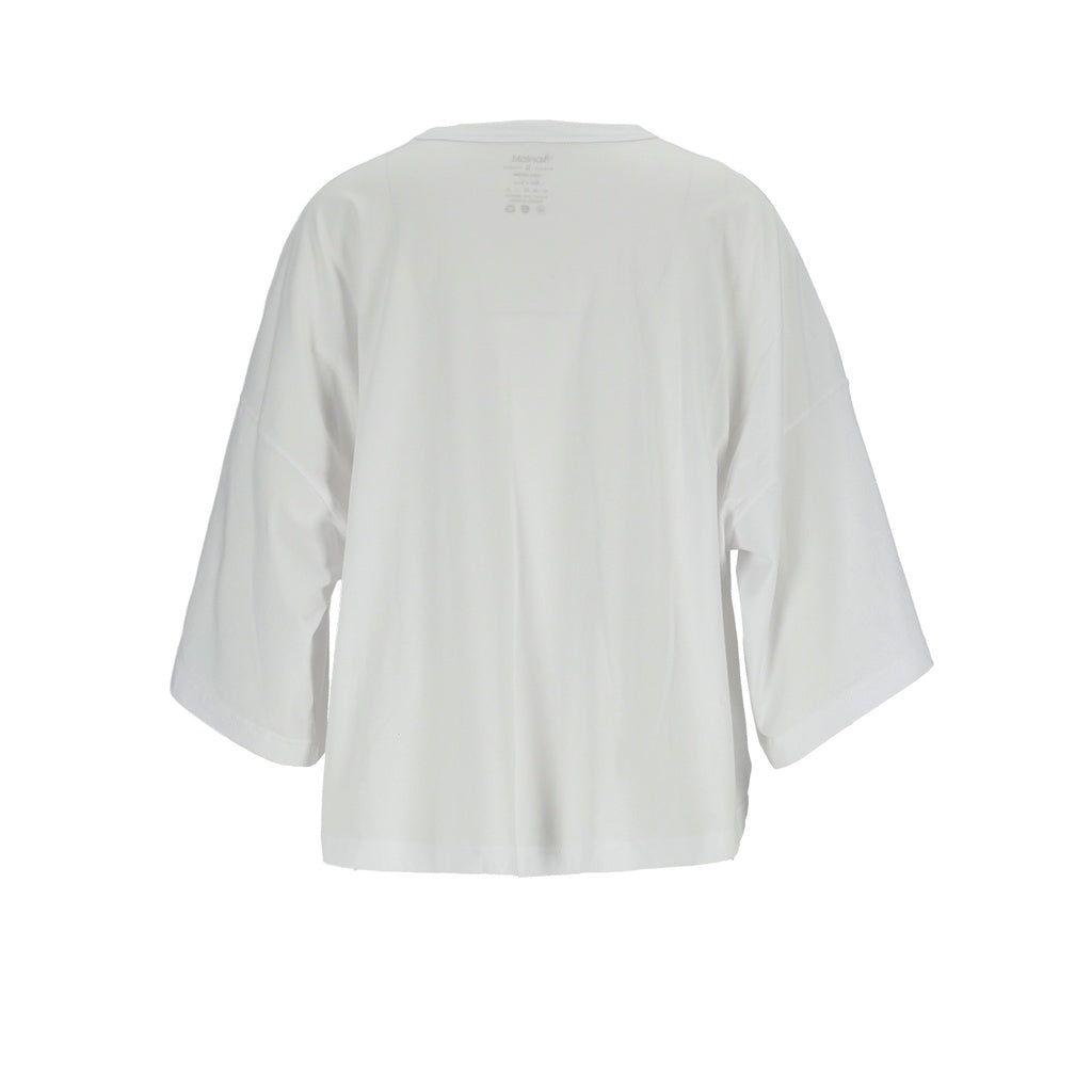 Kontakt - T-shirt oversized femme manches courtes فلفل - Blanc 4