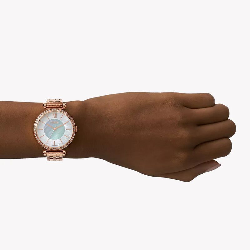 Fossil - Montre Femme Or Rose BQ3820 4
