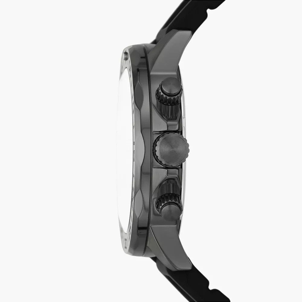Fossil - Montre Bannon Multifonction Homme Bracelet Silicone Noir Cadran Noir BQ2711 3