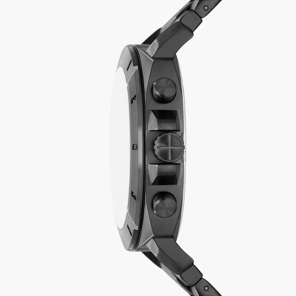 Fossil - Montre Privateer Multifonction Homme Bracelet Acier Gris Cadran Noir BQ2817 4