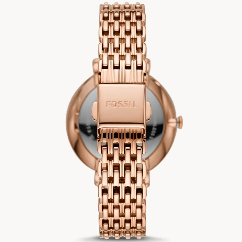 Fossil - Montre Femme Jacqueline Acier Inoxydable Or Rose ES5078 3