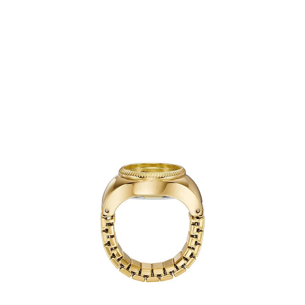 Fossil - Montre Bague Femme Anneau Acier Doré Cadran Doré ES5246 3
