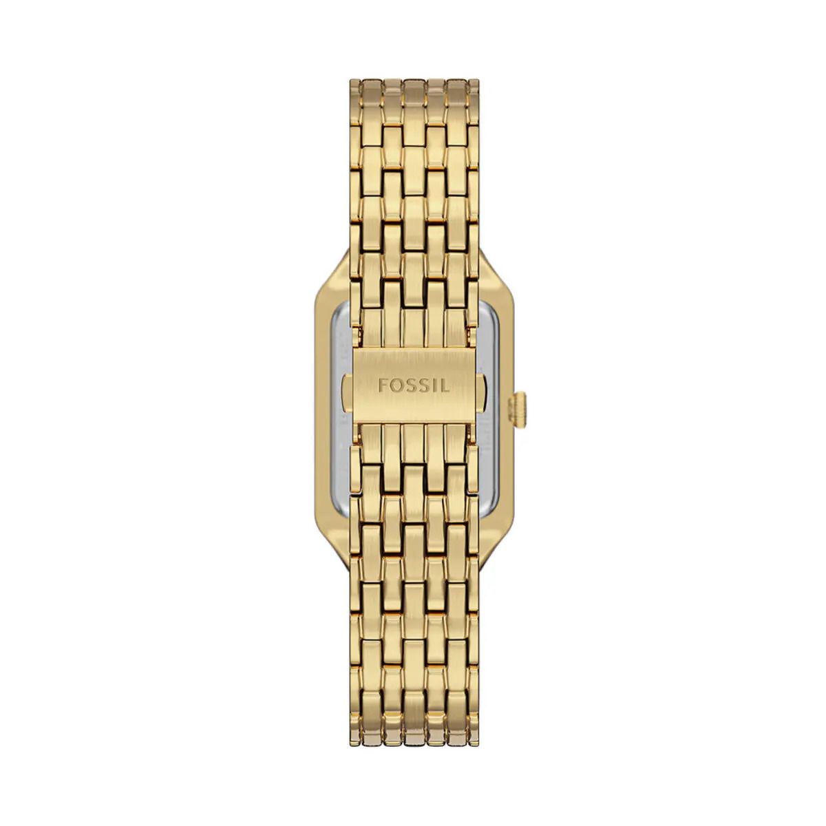 Fossil - Montre Raquel Femme Bracelet Acier Doré Cadran Noir ES5434 2