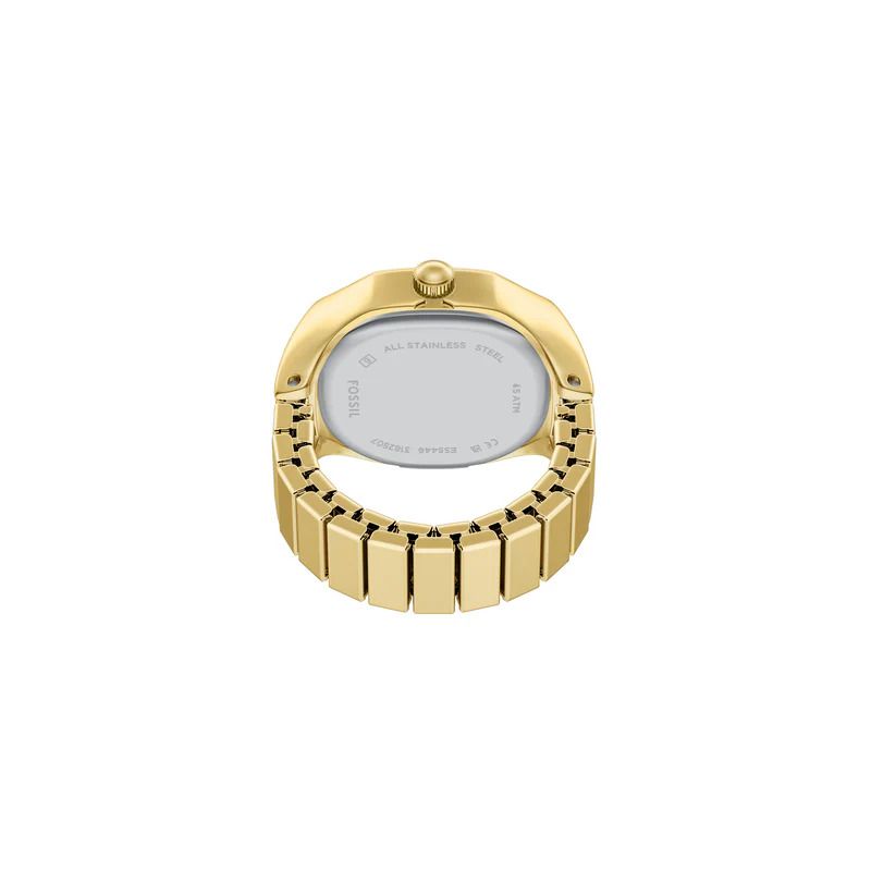 Fossil - Montre Bague Harlow Femme Anneau Acier Doré Cadran Crème 3