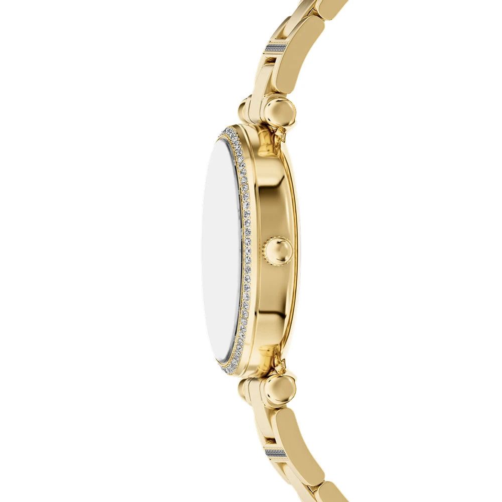 Fossil - Montre Carlie Femme Bracelet Acier Doré Cadran Doré 3