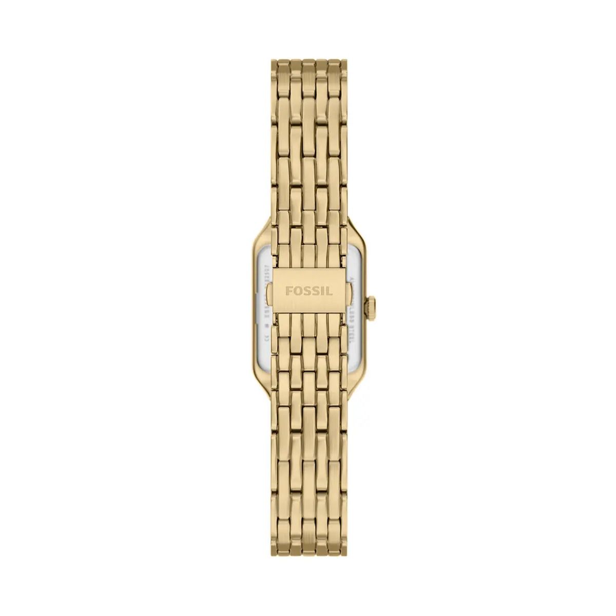 Fossil - Montre Raquel Mini Femme Bracelet Acier Doré Cadran Blanc 4