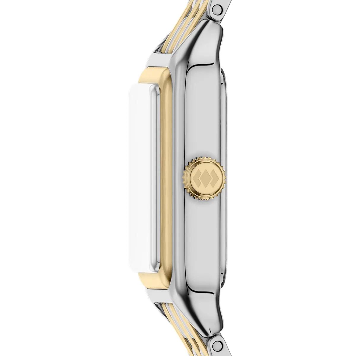 Fossil - Montre Raquel Mini Femme Bracelet Acier Bicolore Argenté Et Doré Cadran Blanc 5