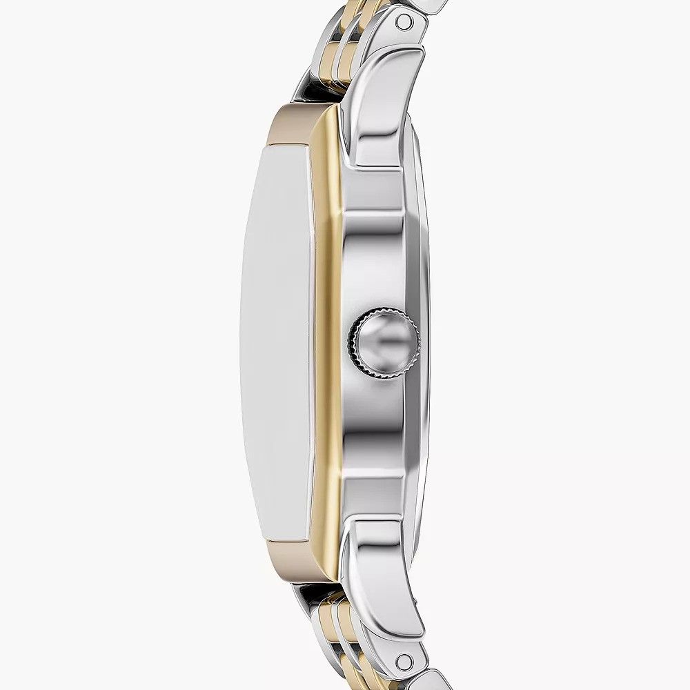 Fossil - Montre Harlow Femme Bracelet Acier Bicolore Argenté Et Doré Cadran Bleu 5