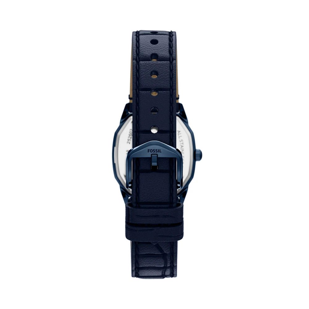 Fossil - Montre Harlow Femme Bracelet Cuir Bleu Cadran Bleu 3