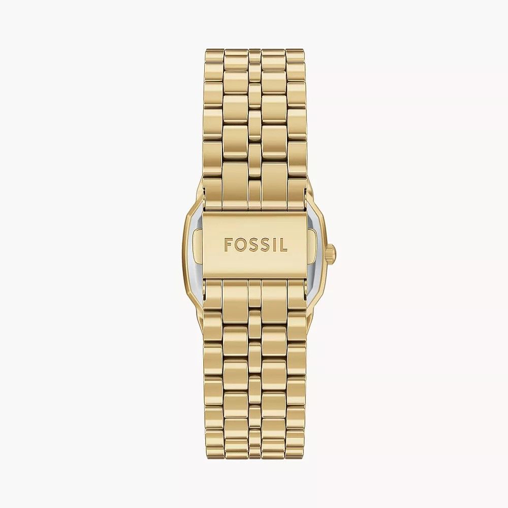 Fossil - Montre Femme Bracelet Acier Doré Cadran Crème 4