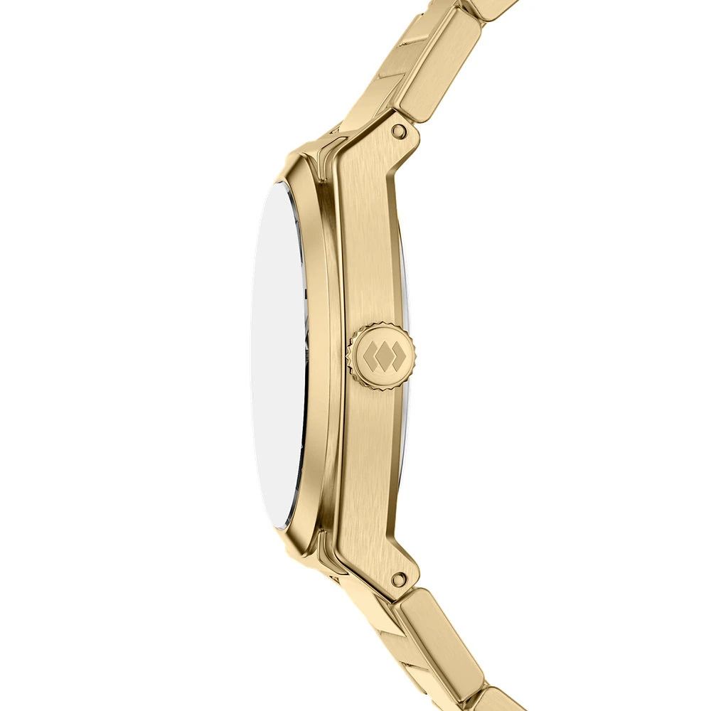 Fossil - Montre Everett Femme Bracelet Acier Doré Cadran Doré 5