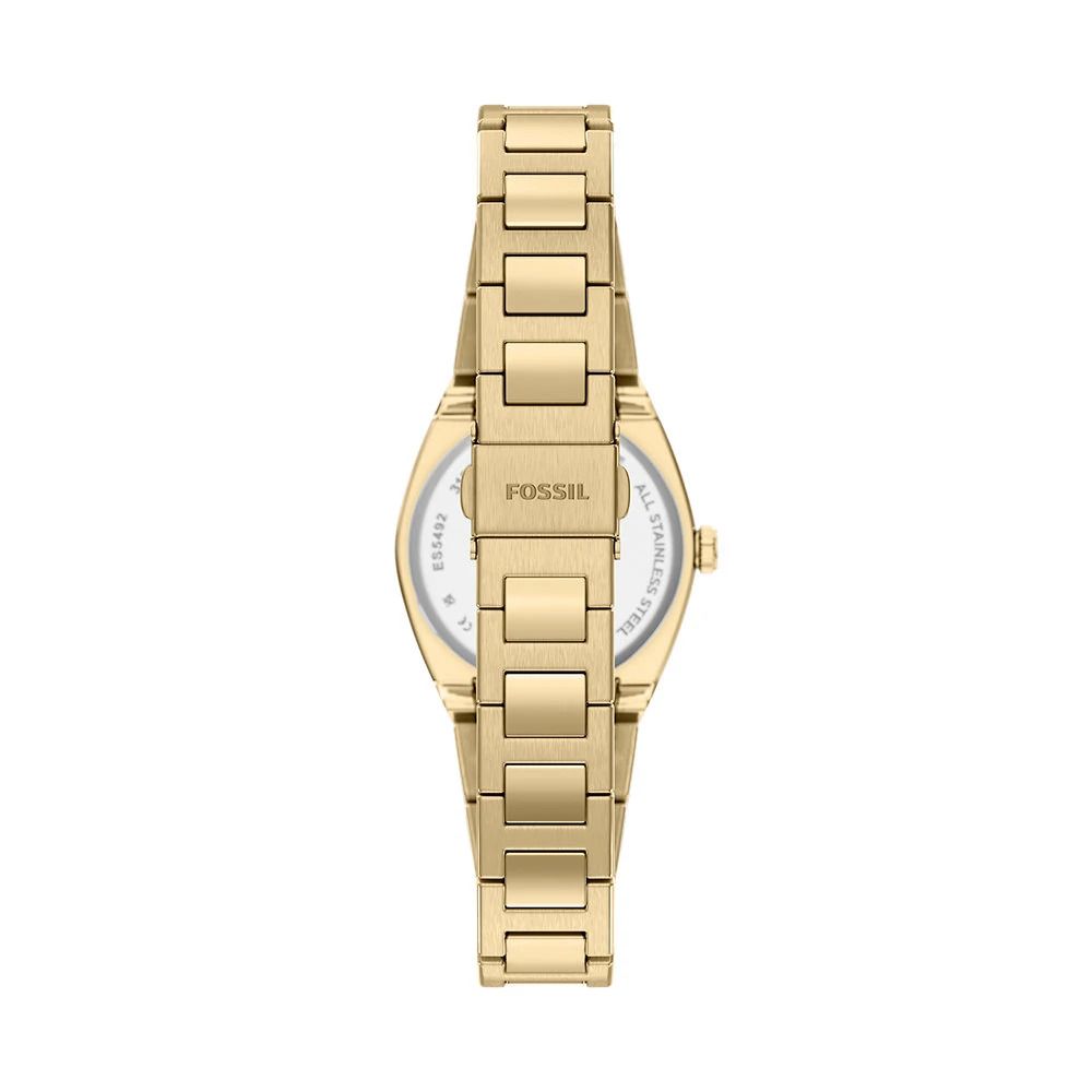 Fossil - Montre Everett Femme Bracelet Acier Doré Cadran Doré 4