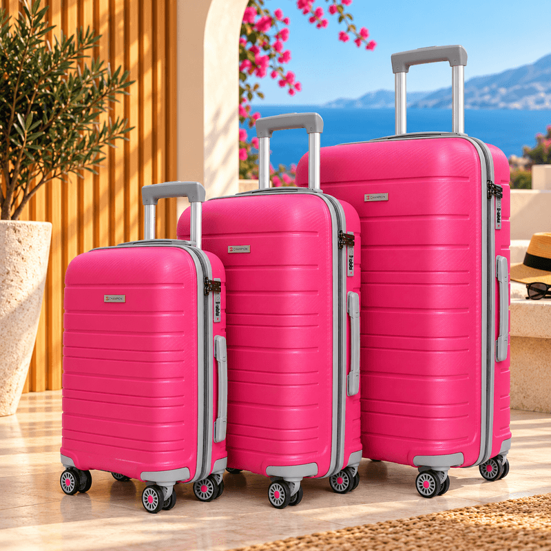 STARBAG - Série de 3 valises en polypropylène incassable Rose gris