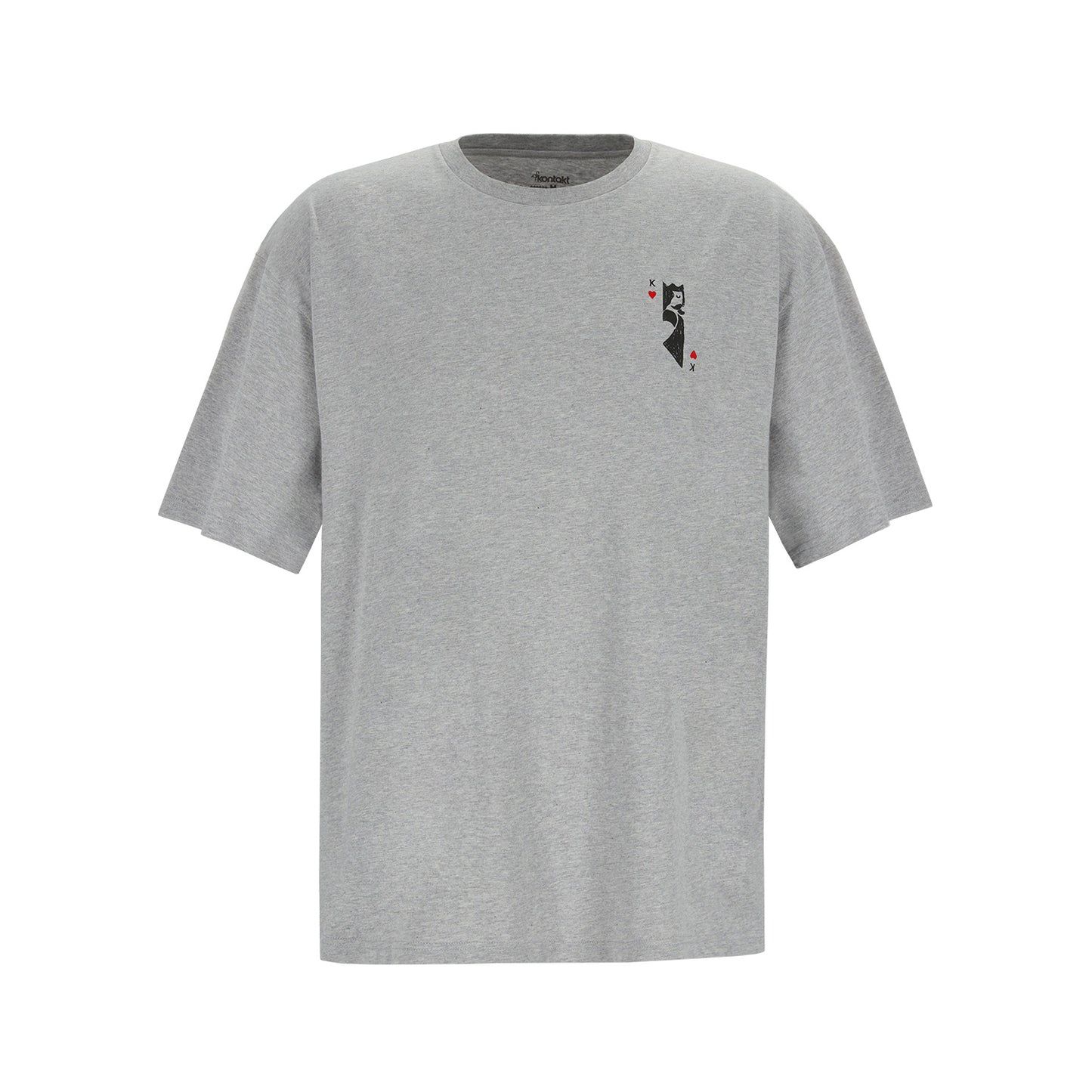 Kontakt - T-shirt oversized unisexe adulte manches courtes سيب TROTTOIR - Gris 3