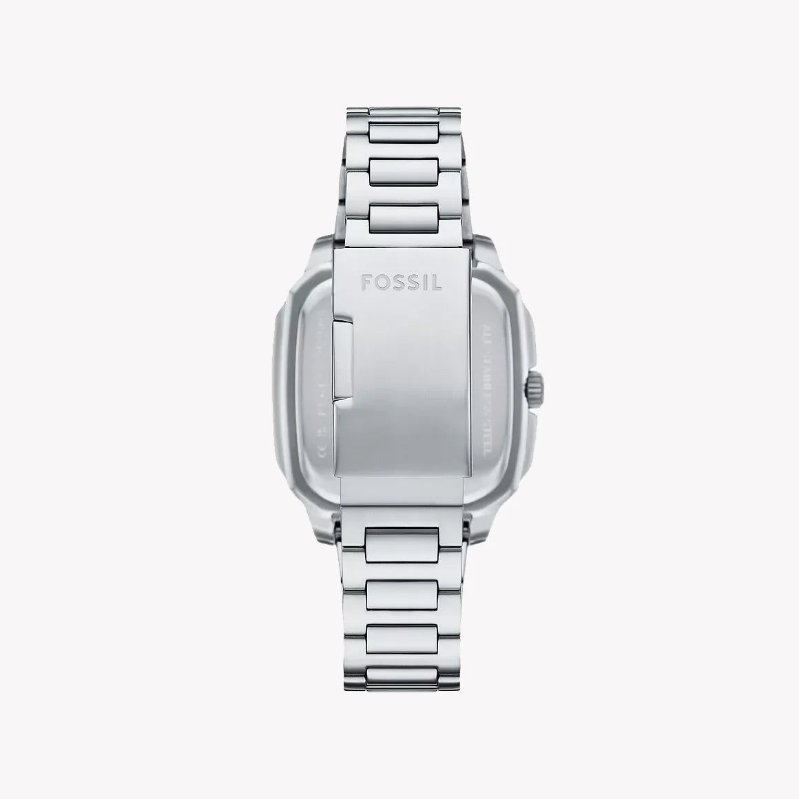 Fossil - Montre Homme En Acier Inoxydable Noir Et Argent FS6122 3