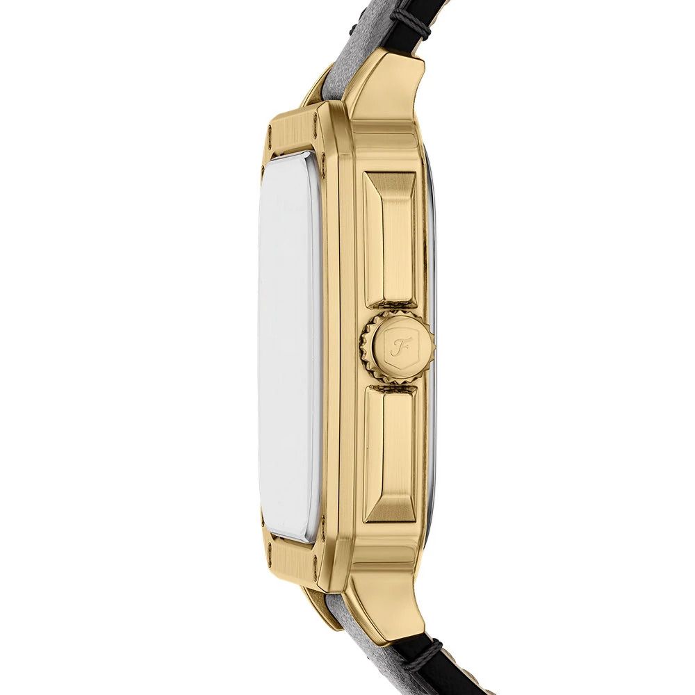 Fossil - Montre Crosby Homme Bracelet Cuir Marron Cadran Marron 4