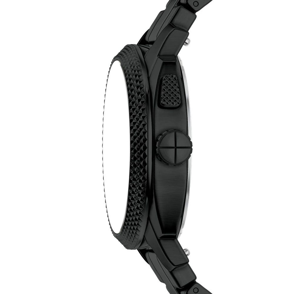Fossil - Montre Machine Big Tic Analogique-Numérique Homme Bracelet Acier Noir Cadran Noir 3