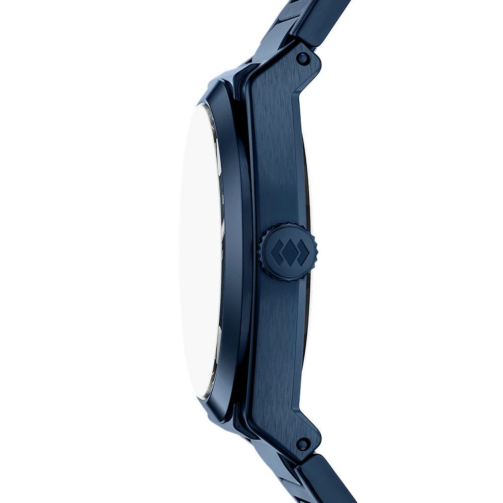 Fossil - Montre Everett Homme Bracelet Acier Bleu Cadran Bleu 4