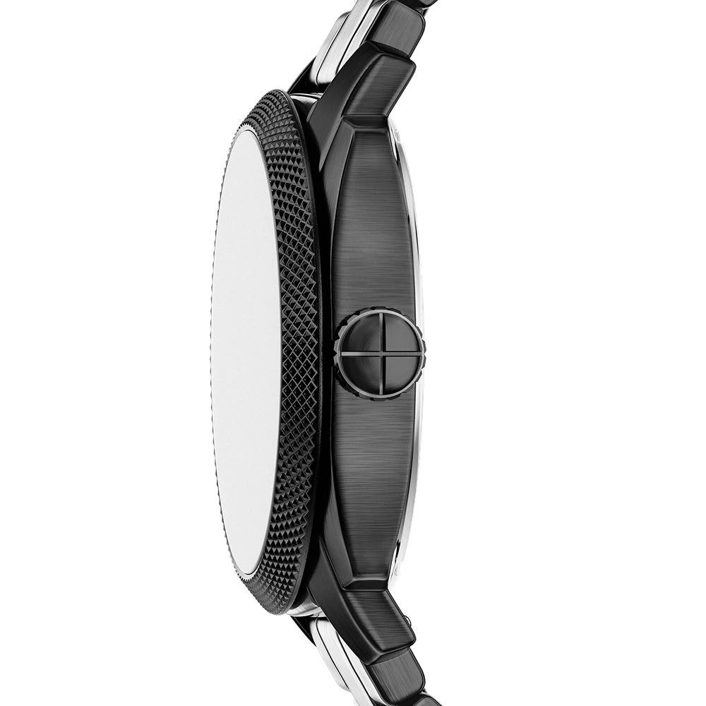 Fossil - Montre Machine Homme Bracelet Acier Noir Cadran Noir FS6186 5