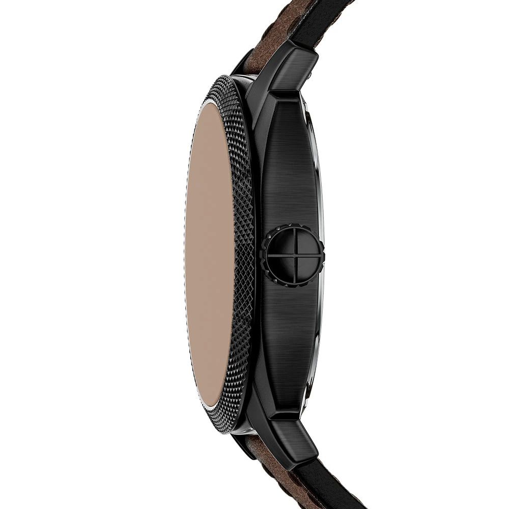 Fossil - Montre Machine Homme Bracelet Cuir Marron Cadran Marron FS6187 5