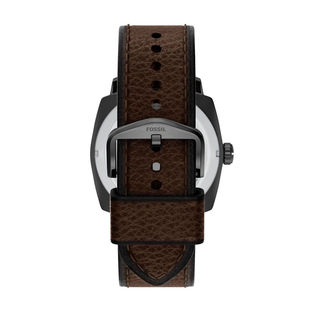 Fossil - Montre Machine Homme Bracelet Cuir Marron Cadran Marron FS6187 4