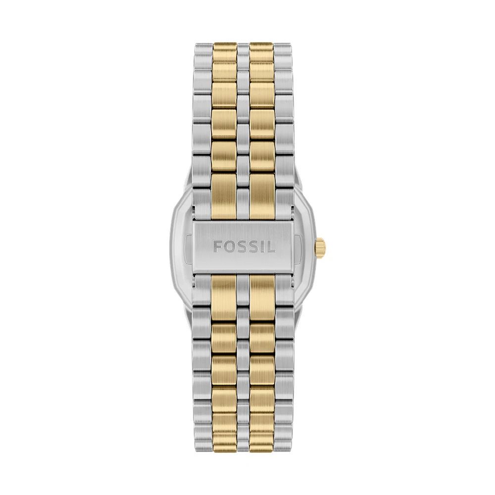 Fossil - Montre Harlow Homme Bracelet Acier Bicolore Argenté Et Doré Cadran Crème 4