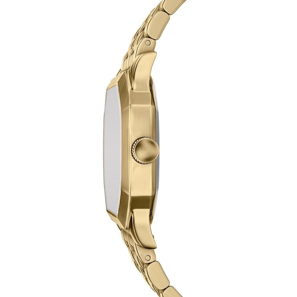 Fossil - Montre Harlow Homme Bracelet Acier Doré Cadran Noir 5