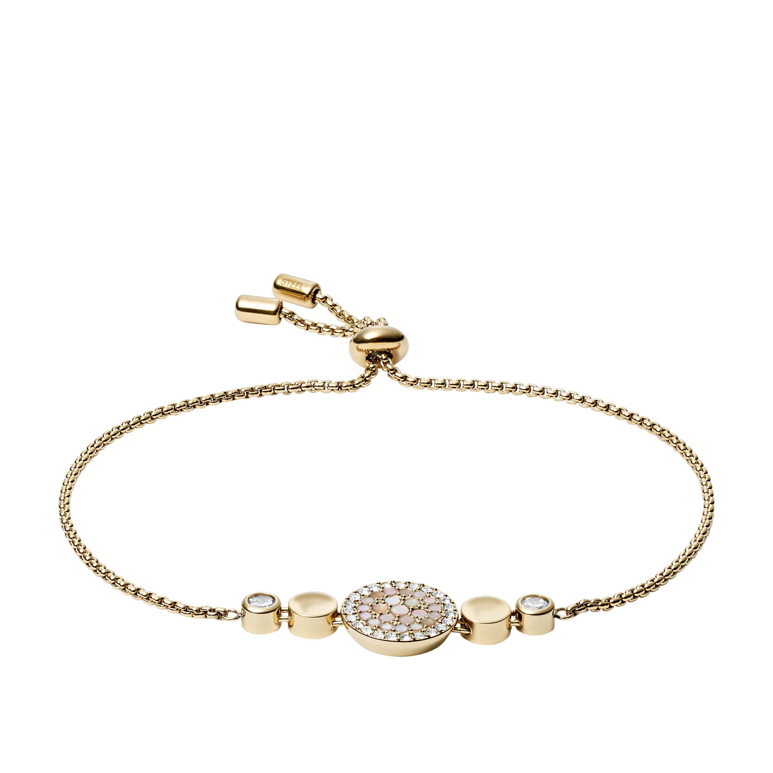 Fossil - Bracelet Mosaïque Femme Doré