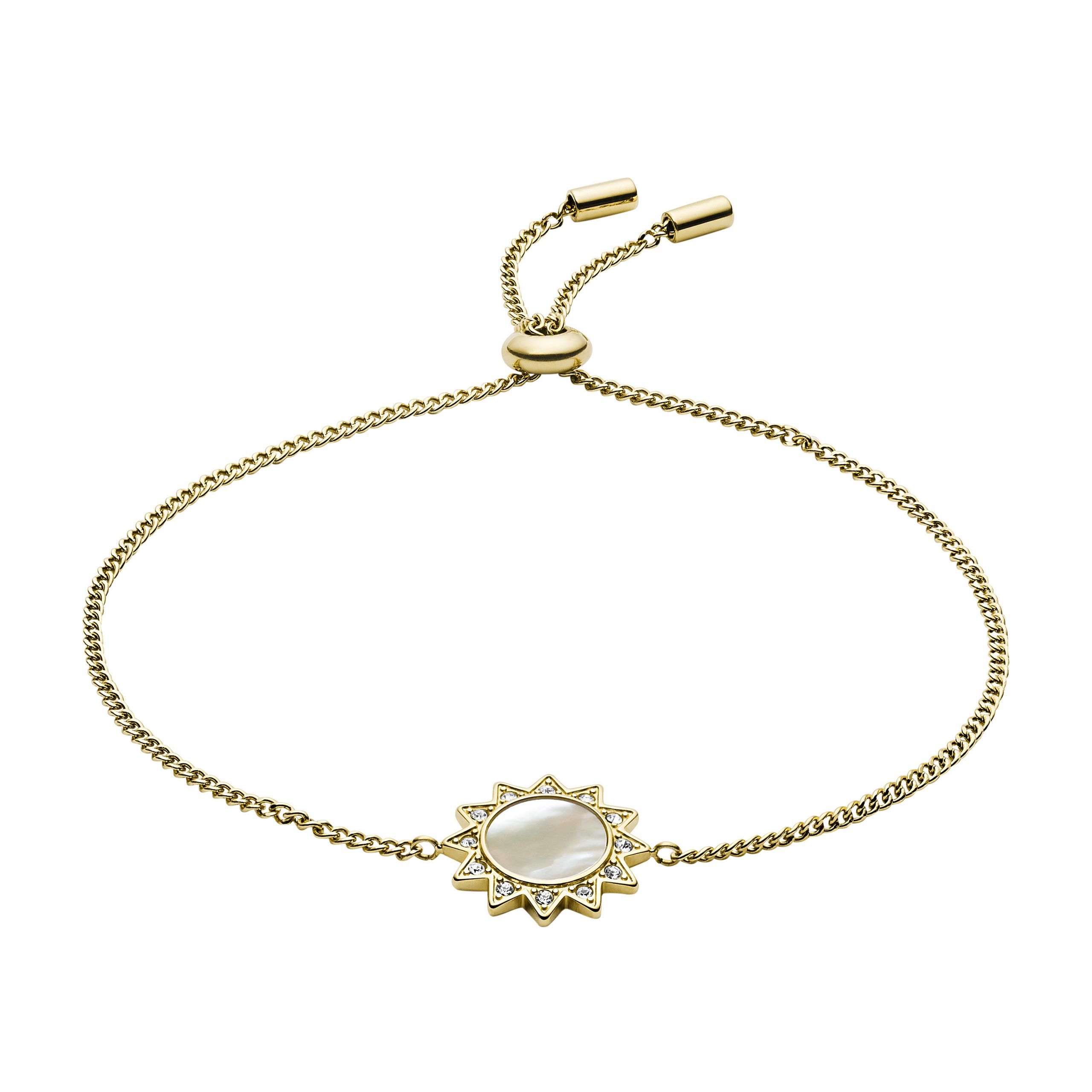 Fossil - Bracelet Chaîne You Are My Sunshine Femme Doré