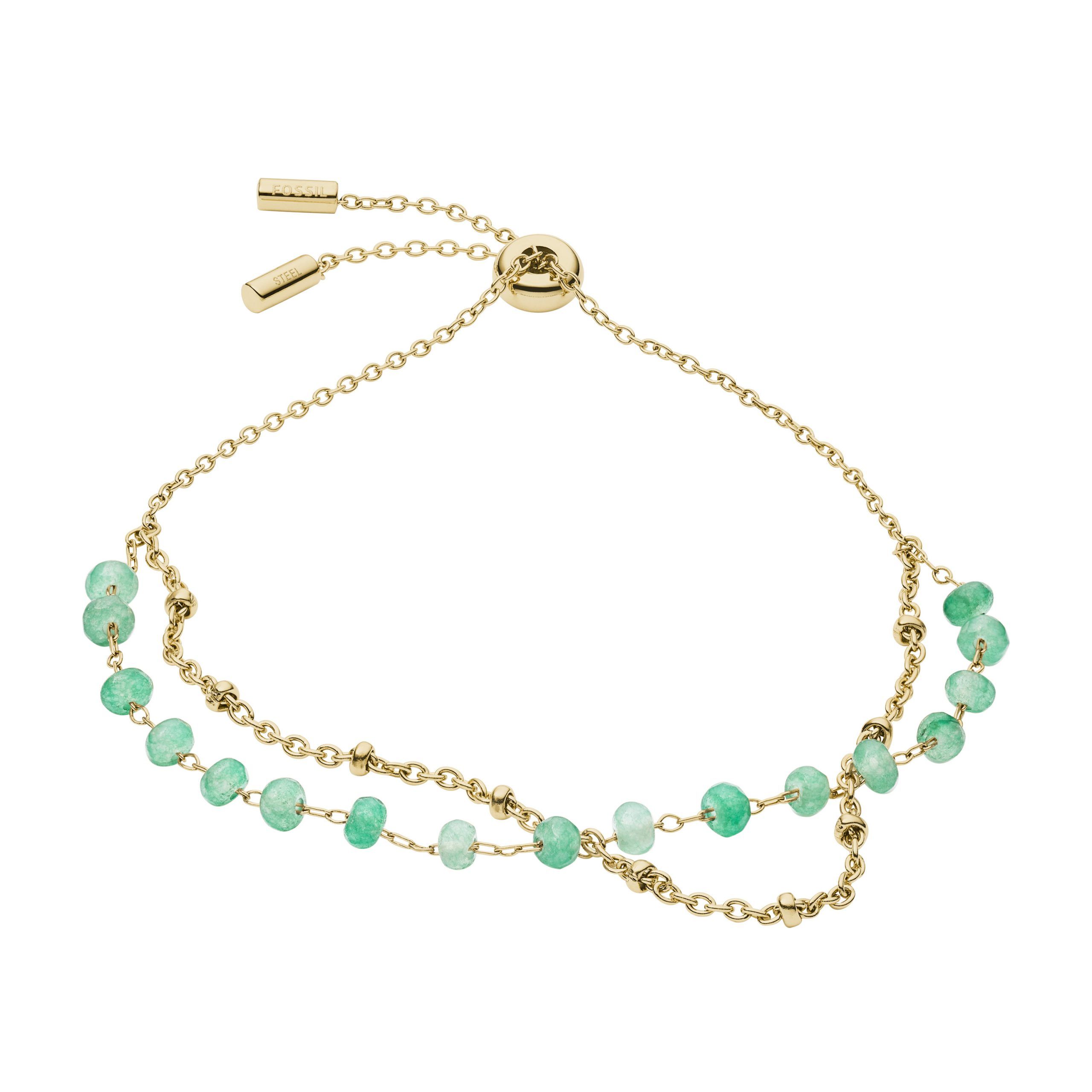 Fossil - Bracelet Multi-Rangs Femme Doré