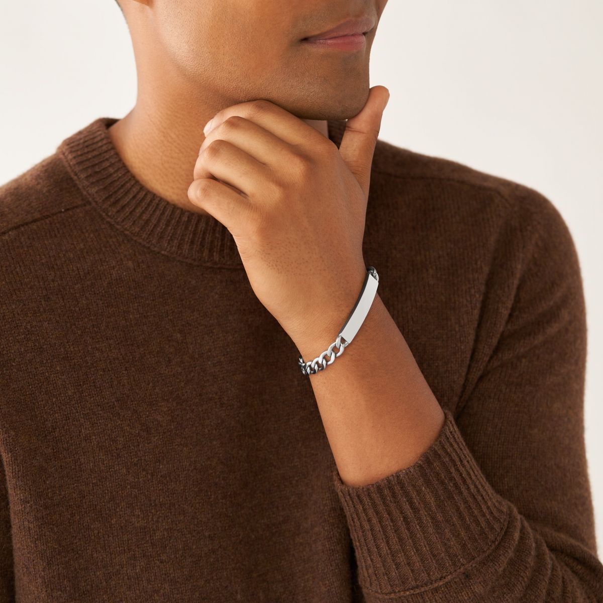 Fossil - Bracelet Chaîne Drew Homme Argenté 2